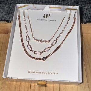 BP Luxe Rose Gold Necklace Trio